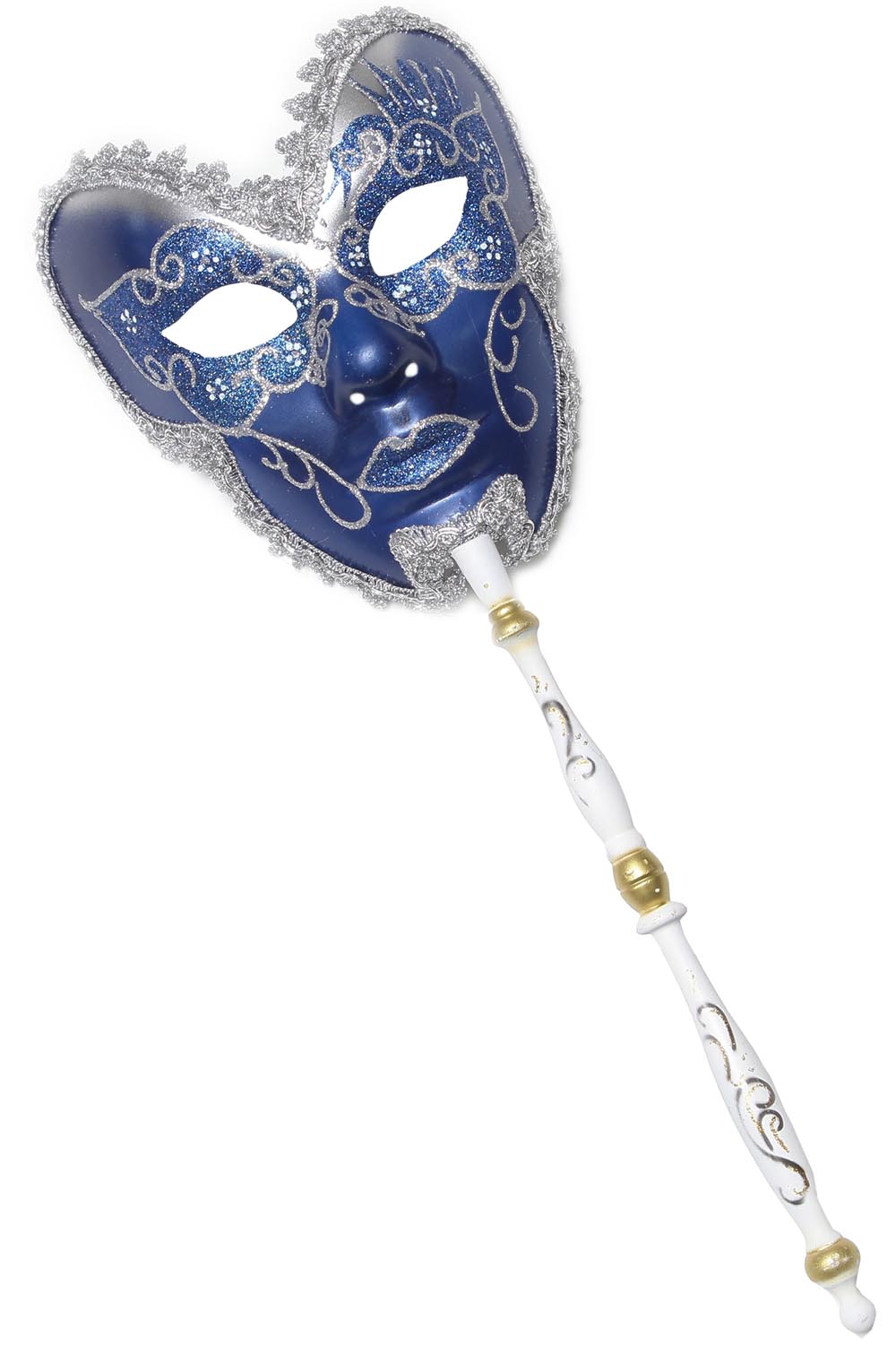 MASCHERA DOMINO DECORATA A MANO ROYAL